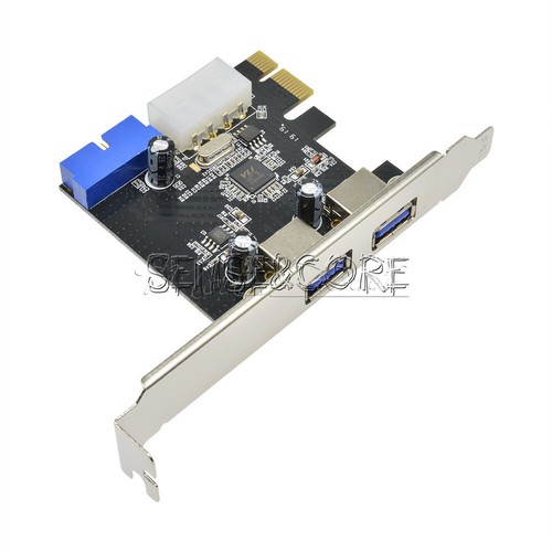 2 Ports PCI-E zu auf USB 3.0 Expansion Karte Adapter für Win XP/7/8/10 AC328 - Afbeelding 6 van 7
