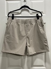 NWT Men s Member s Mark Tech Pull On Short Khaki L