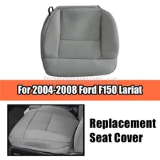 For 2004-2008 Ford F150 XLT Driver Side Bottom Replacement Cloth Seat Cover Gray