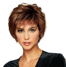 Raquel Welch Collection Voltage Average Cap  Bang Short Wig R10 Chestnut
