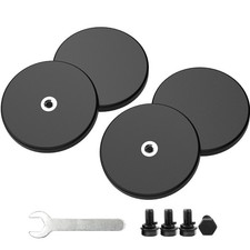 4 Pieces Strong Rubber Coated Mounting Magnets Anti-Scratch, 30 LBS of Adhesi...