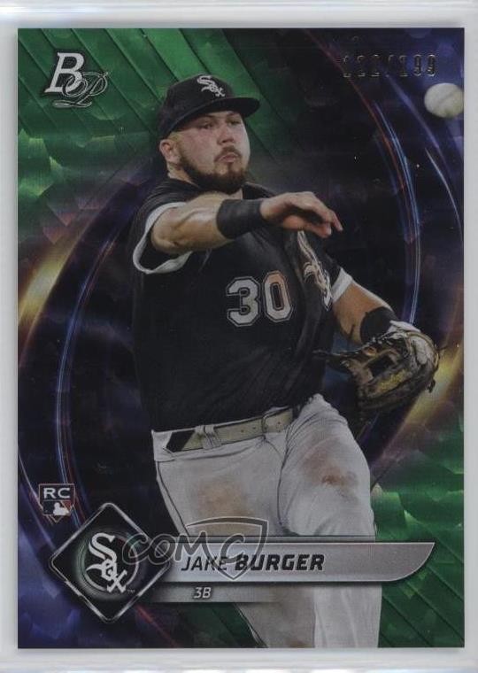 2022 Bowman Platinum Emerald Ice Foilboard /299 Jake Burger #82 Rookie RC 0ws1