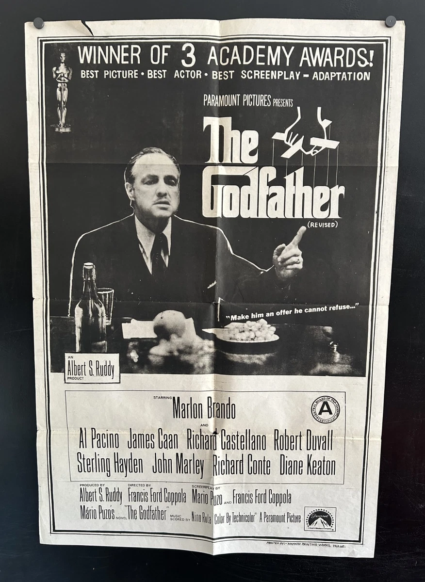 25+ Godfather Movie Poster Memorabilia Original US Posters (1970