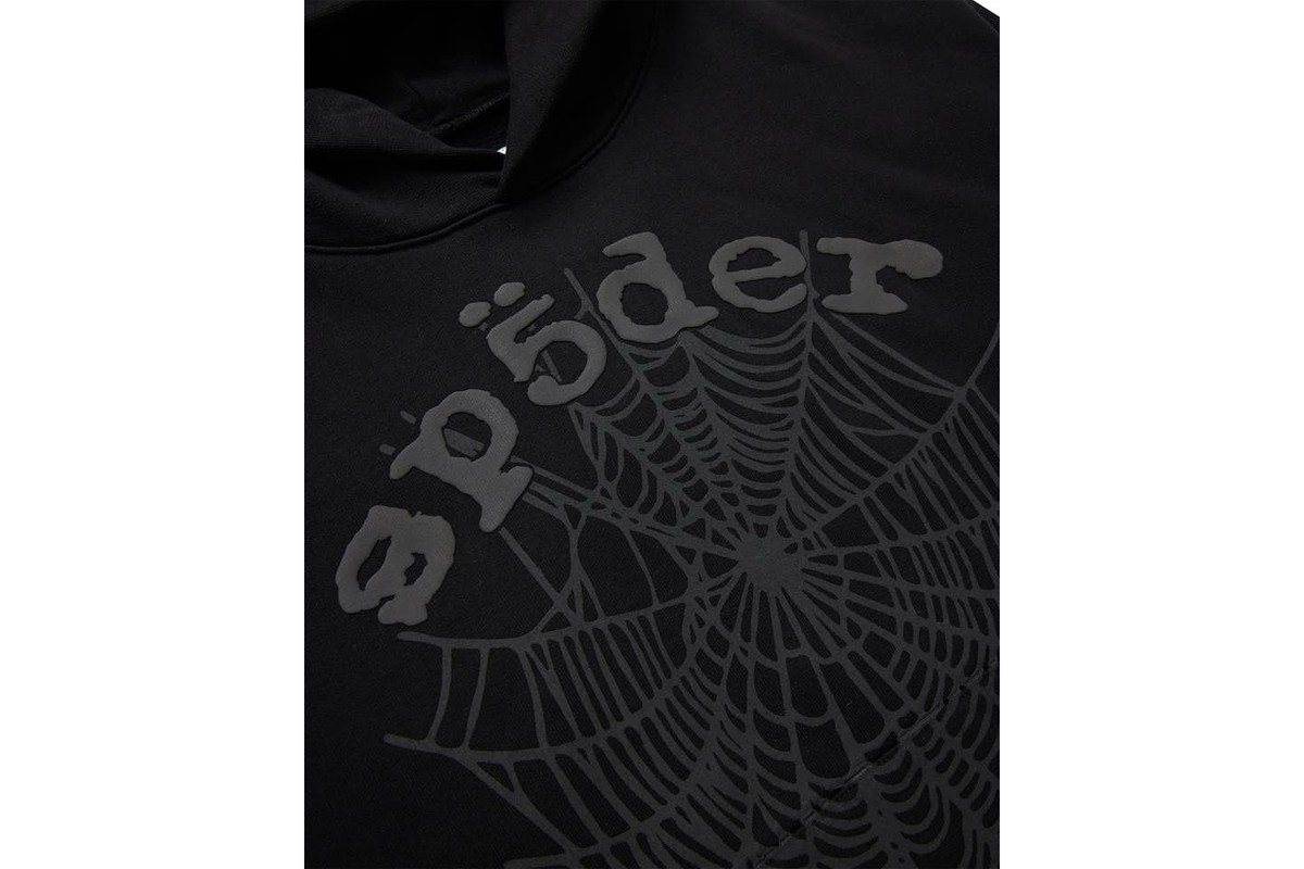 Sp5der Men's Hoodie Phantom Web Black Size: S,M,L,XL Free Shipping