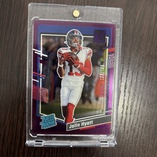 2023 Panini Clearly Donruss - Rated Rookie Jalin Hyatt #65 Purple /199 (RC)