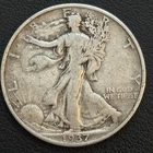 1937 Philadelphia Mint Silver Walking Liberty Half Dollar