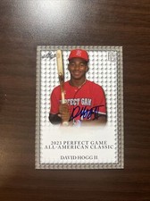 David Hogg II 2023 Leaf Perfect Game AUTO SIGNED PG ALL-AMERICAN #24