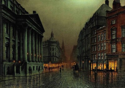 2045 - The Mansion House London by Louise Hubbard Grimshaw - Giclee Fine Art