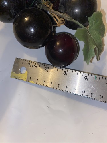 Mid Century Vintage Lucite Acrylic Grape Cluster Driftwood Amethyst Purple 12” - Picture 4 of 5