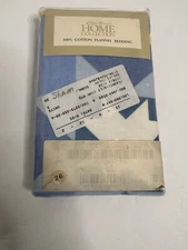 Eddie Bauer Pillow Sham Standard 100% Cotton Flannel Blue Star