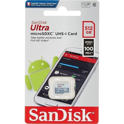 Genuine SanDisk Ultra Micro SD Card 512GB Class 10 SDHC