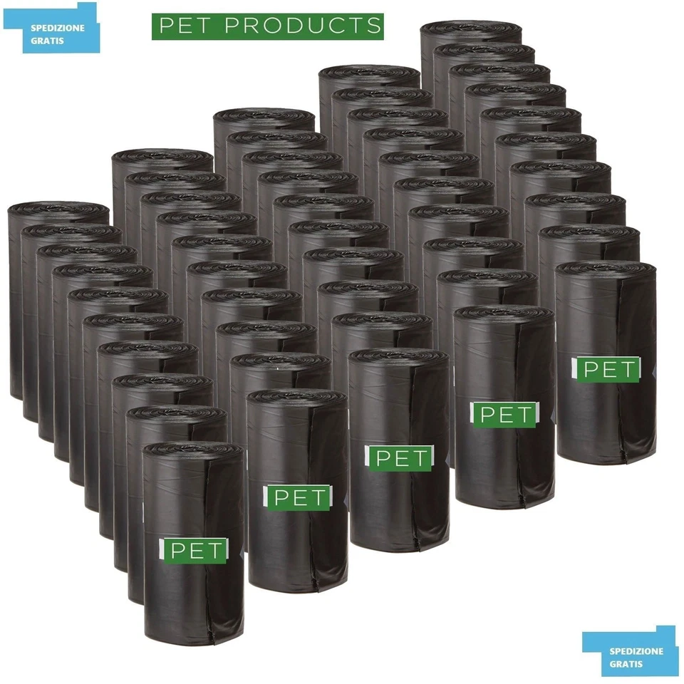 SACCHETTI IGIENICI BUSTINE PER BISOGNI ESCREMENTI CANE GATTO CONFEZIONE 1000 PZ