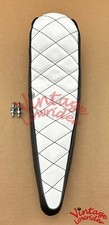VintageLowrider Polo Banana Seat Diamond 20" Stingray Bike White/Black Stitching