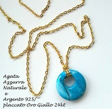 Collana donna in oro bianco 9kt con ciondolo Onice | - La tua gio Collana donna in oro bianco 9kt con ciondolo Onice | - La tua gio