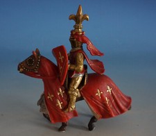 Schleich Figur Kreuzritter Ritter mit Pferd von 2003 (FM22-828)