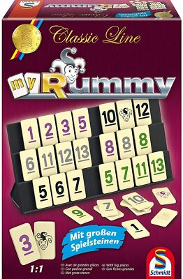 Schmidt Spiele 49282 Classic Line MyRummy große Spielsteine Legespiel ab 8 Jahre