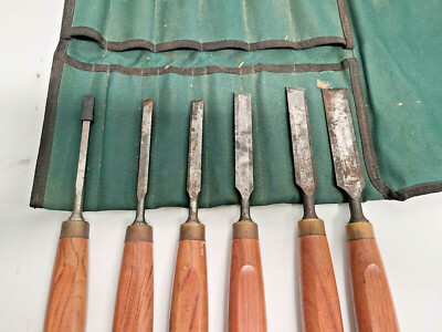 Chisels Carving Wood River 6-Piece Set  6mm-25mm Flat 10.5''
