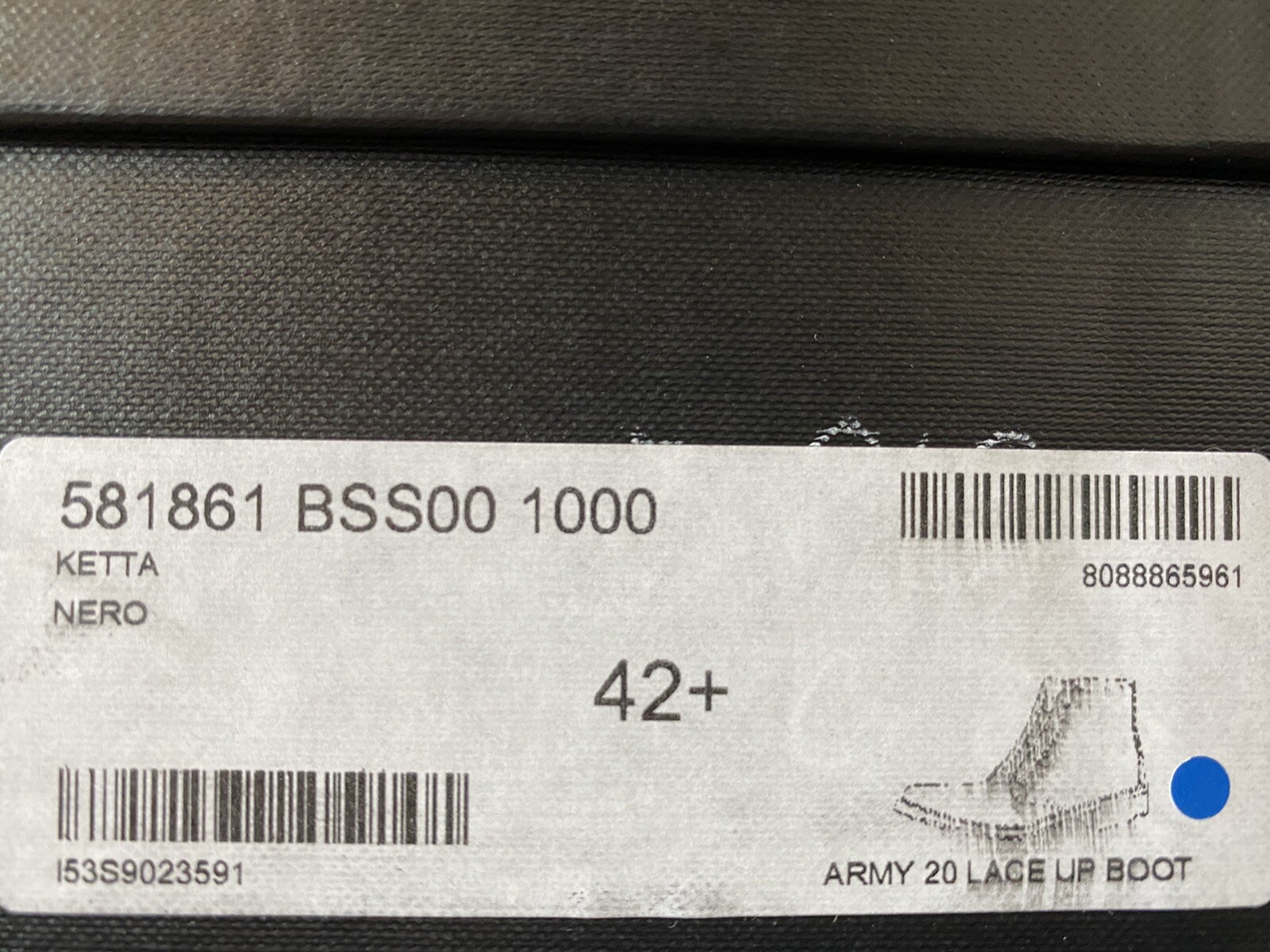 Stivali esercito Saint Laurent in pelle nera $1.500 taglia US 9 5 EU 42 5 Made in Italy