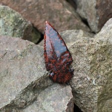 Obsidian arrowhead carvings | Black Obsidian and Mahogany Obsidian 