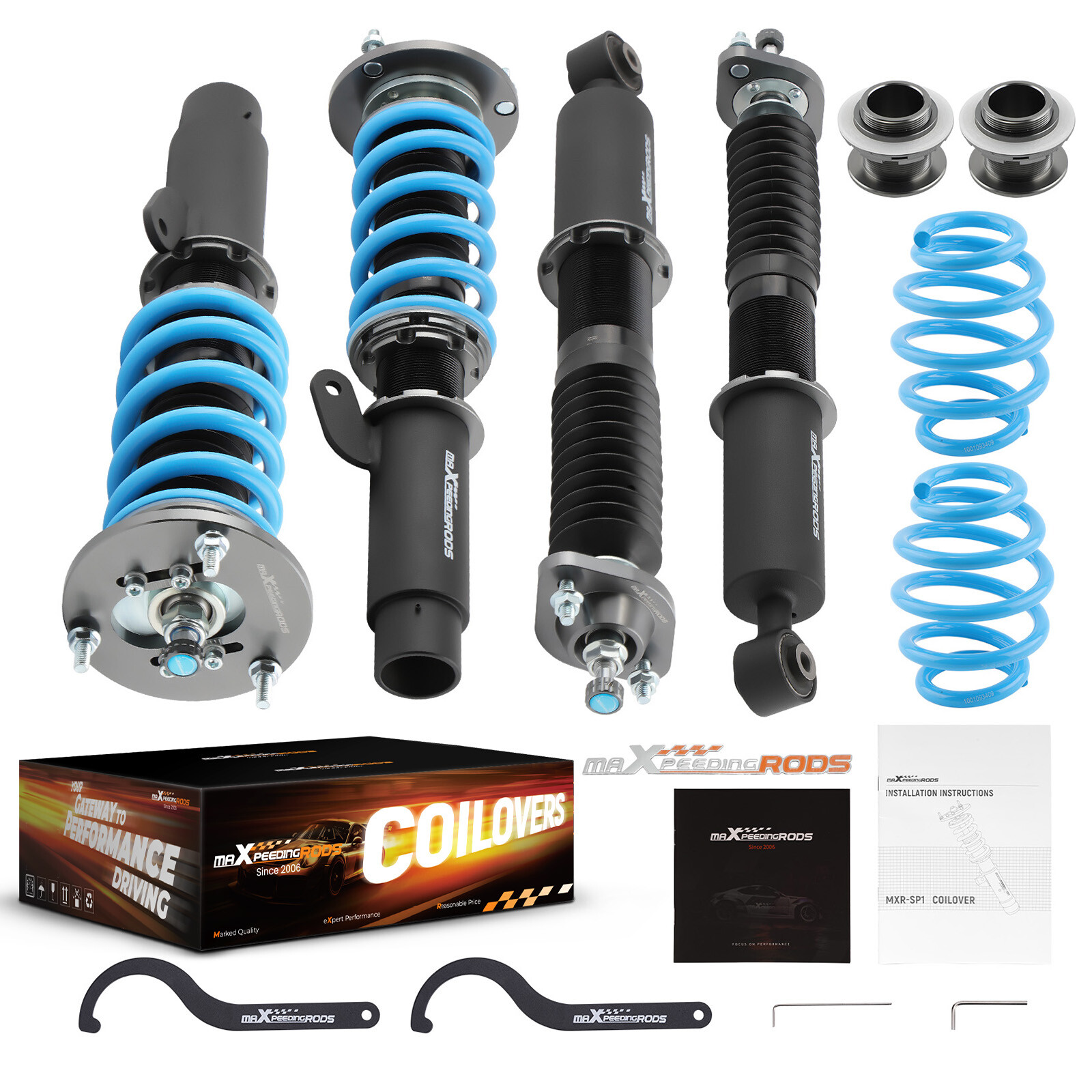 Upgrade T6 Coilovers For BMW E46 Convertible 2000-2007 Saloon Coupe lowering