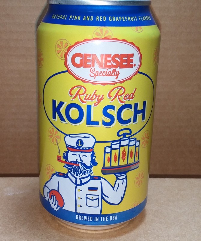 Genesee Ruby Red Kolsch 12 oz. beer can - Genesee Brewing, Rochester, NY - EMPTY