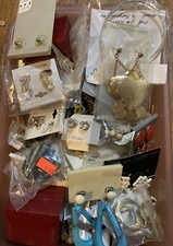 Lot Of Earrings 50 Pairs Variety Costume Jewelry Clip On Included