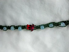 Anklet or Bracelet Braided Hemp  Adj Unisex 11" Eco Friendly  USA Seller New