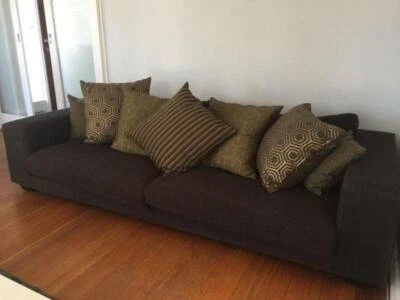 Luxurious Grey Fabic Sofa Lounge Couch Sofas Melbourne Region