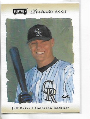 2003 Playoff Portraits Jeff Baker Beige Parallel Card #135   #/250