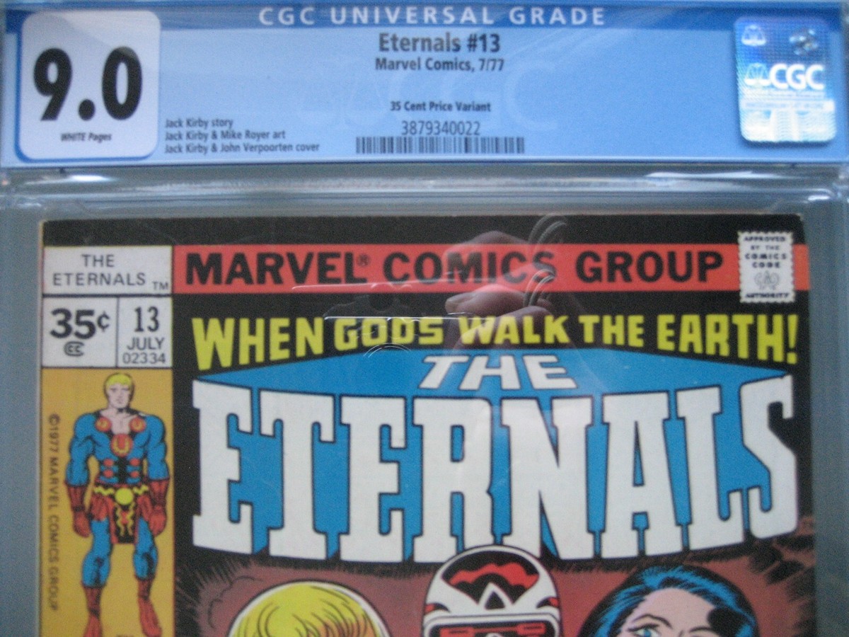 Eternals #13 CGC 9.0 WP 35 Cent Price Variant Marvel Comics 1977