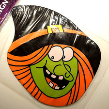 New 12"x14" Halloween Weatherproof Outdoor Witch's Face Yard Sign with Stake