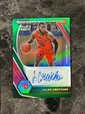 2021-22 Panini Prizm Draft Picks Green Prizm Jalen Crutcher @QM07
