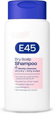 E45 Dermatological Dry Scalp Shampoo 200 ml - E45 Shampoo for Dry Scalp Relief
