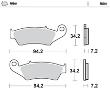 Moto Master Front Brake pads Nitro For RIEJU MR 300 Pro 2021-2025