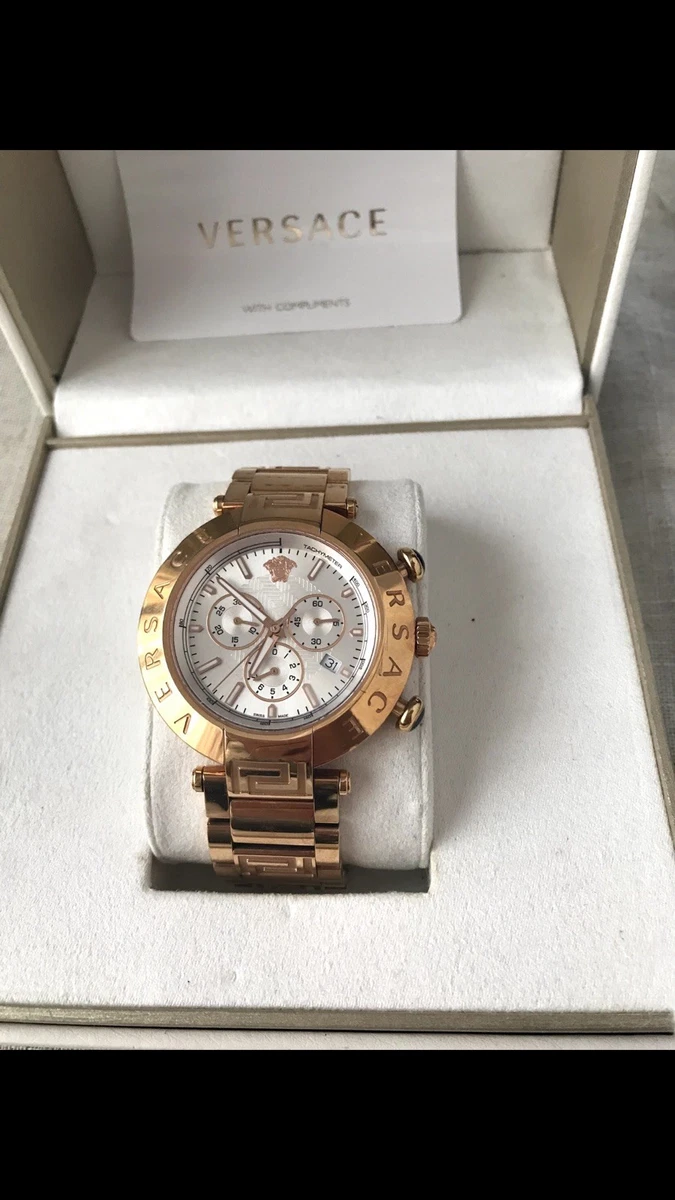 Versace rose outlet gold watch