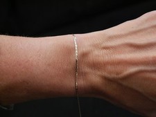 NEW WOMEN'S 7 INCH YELLOW 10K GOLD MARINER LINK BRACELET