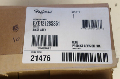 HOFFMAN P/N: EXE12128SS61 316SS ATEX ENCLOSURE STAINLESS STEEL
