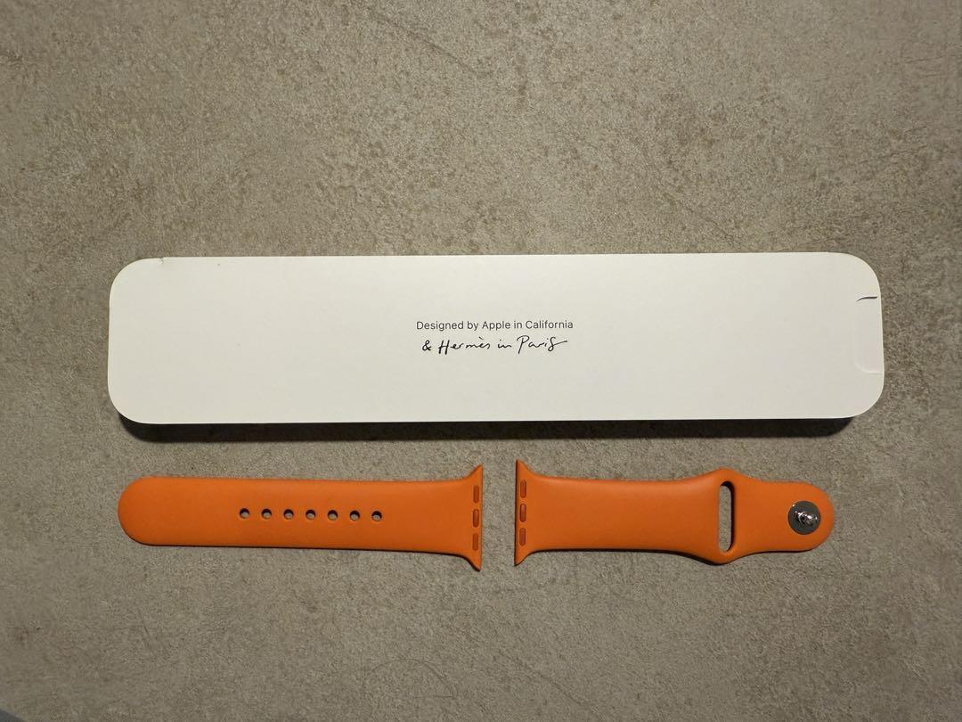 Apple Watch Hermes Orange Sports Band