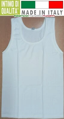 LANA COTONE VOGATORE CANOTTA CANOTTIERA SPALLA LARGA UOMO LANA E COTONE MADE IN ITALY