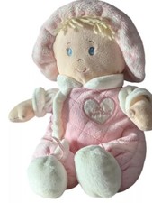 First Impressions My First Doll Plush Pink White Baby Girl Toy Soft Lovey