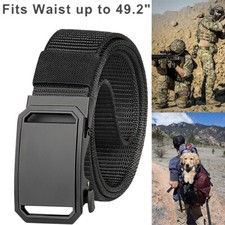 Tactical Men's Belt Adjustable Alloy Automatic Buckle Belt Quick Release Belt