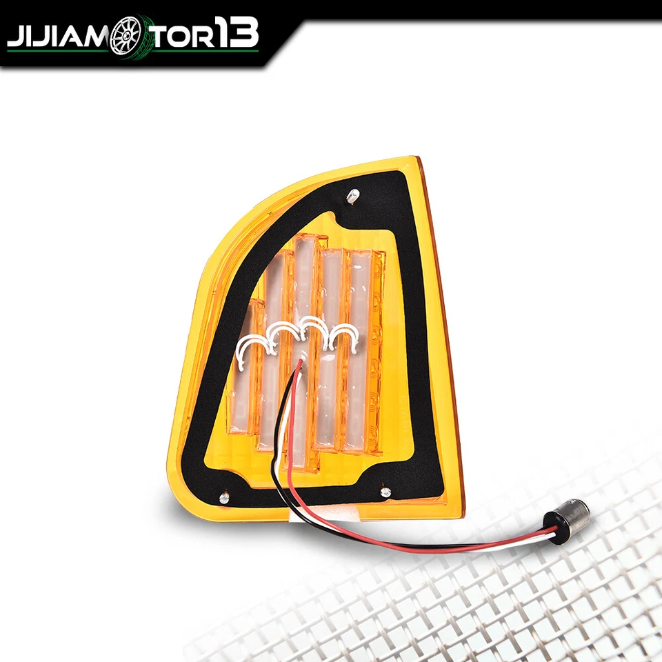 Luces de señal de giro LED ámbar aptas para 1986-2008 KW Kenworth K300 T300 T330 T600 Foto 3 de 4
