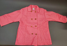 Vintage 60s Miss Fashion Polyester Pink Quilted Pajamas. Size 34.