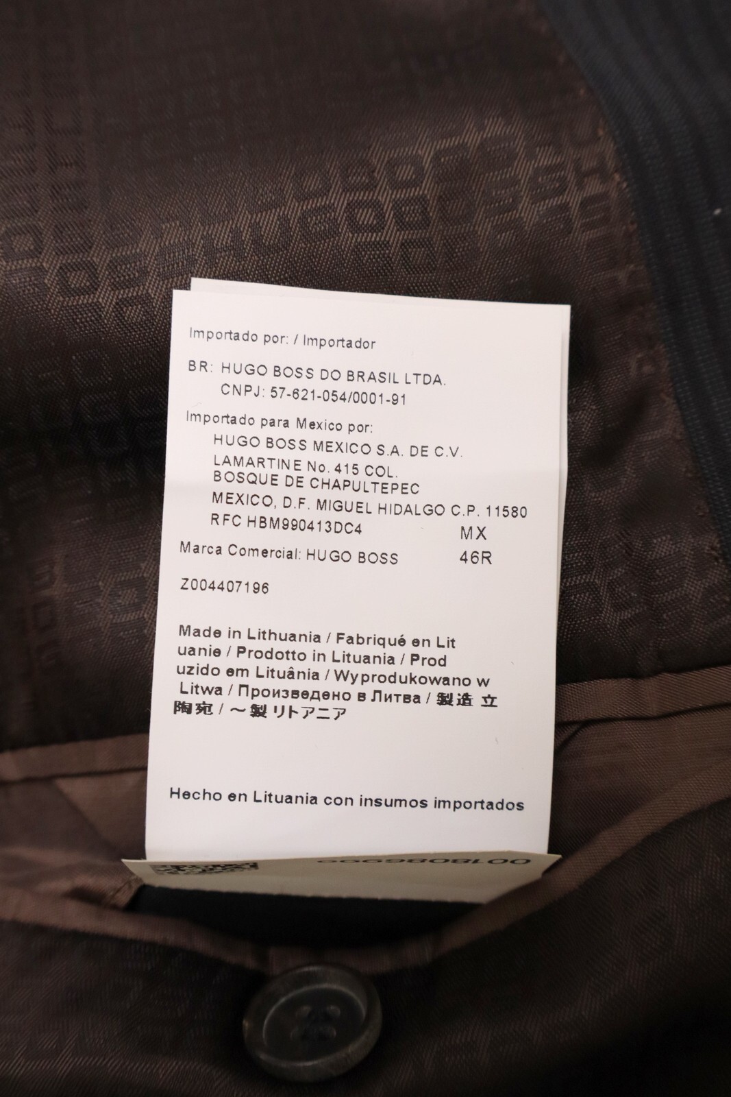 HUGO BOSS Pasini2/Movie2 Comfort Blazer Men's US 46 Virgin Wool Lined Single thumbnail 12