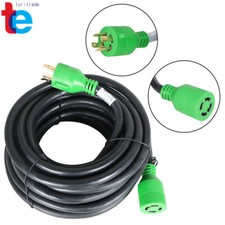 Generator Extension Cord 50 Ft 4 Prong Power Cable 10 4 30 Amp Adapter Plug