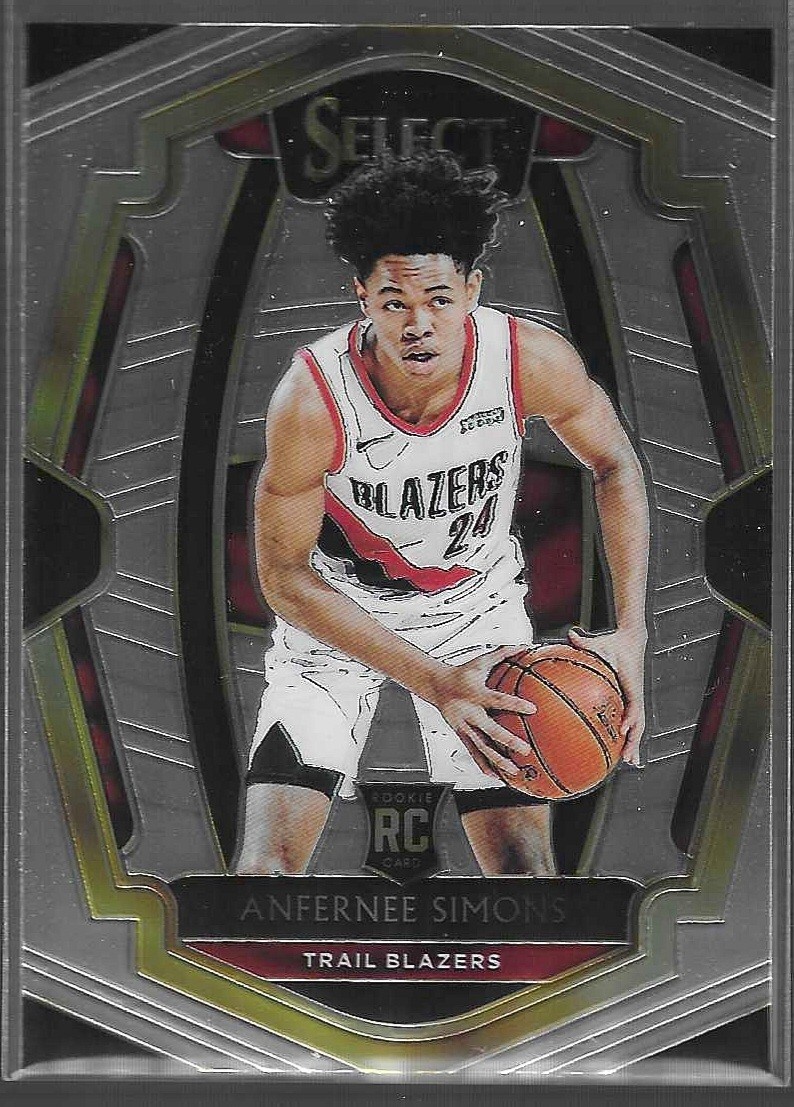 2018 Panini Select #136 Anfernee Simons Rookie Portland Trail Blazers
