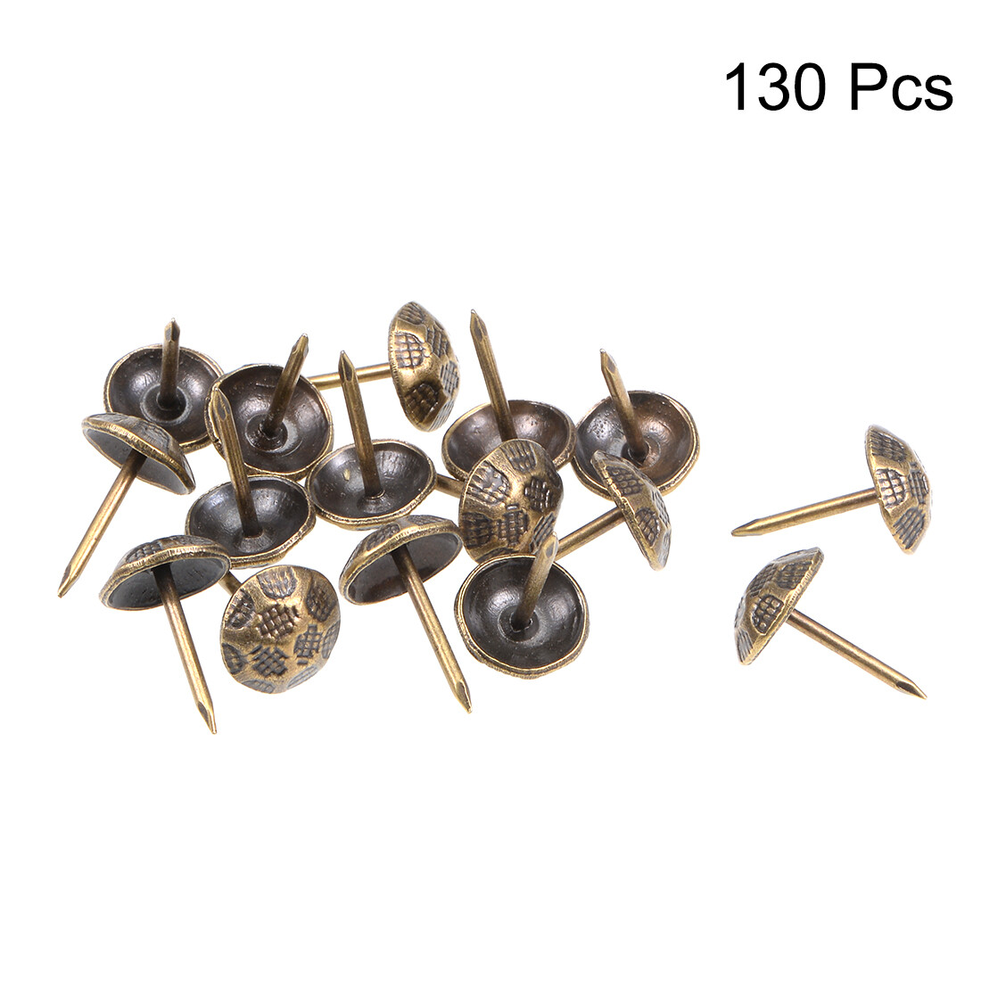 Upholstery Nails Tacks 11mm Head Dia Thumb Push Pins Bronze Tone 130