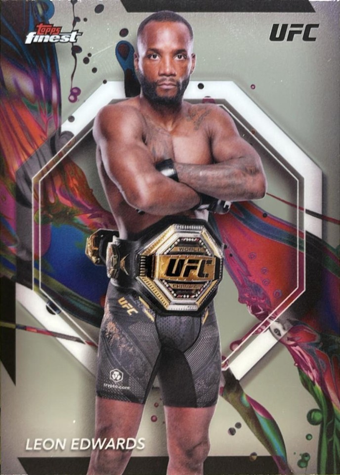2024 Topps Finest UFC - Leon Edwards #72 - 1 of 1