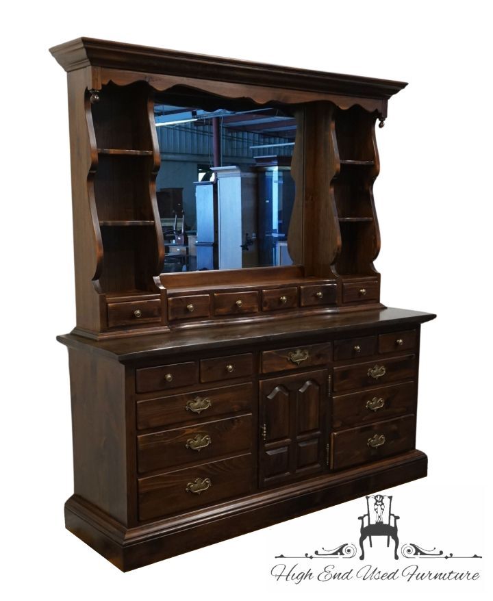ETHAN ALLEN Antiqued Pine Old Tavern 72