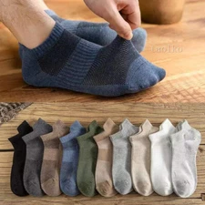 10 Pairs Mens Breathable Cotton Sports Ankle Athletic Socks Low Cut sz Size 9-13